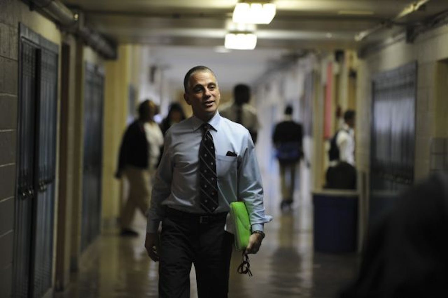 Tony Danza walks the halls of a Philly high school.