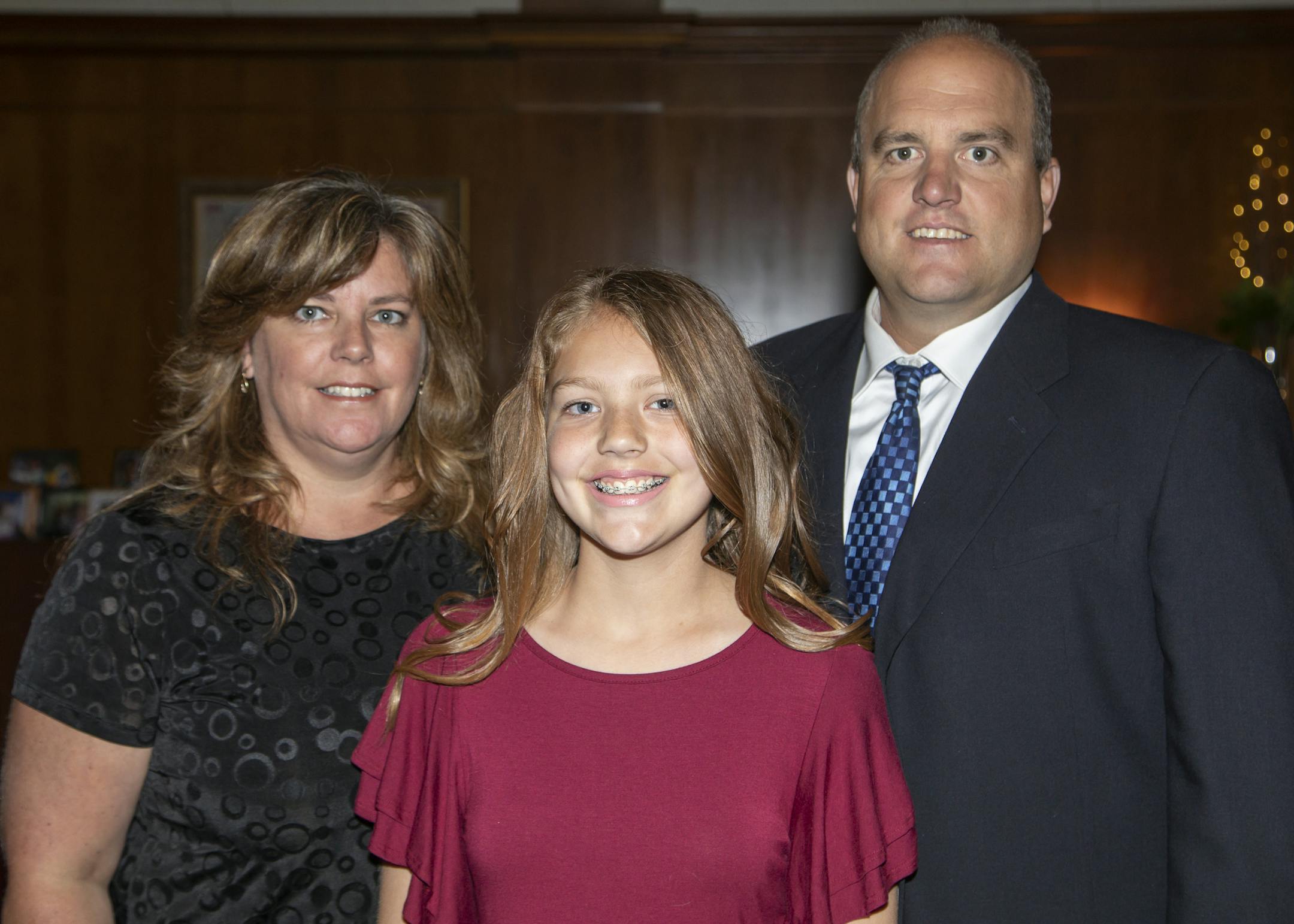 Tracy, Mae and Mark Lindemer.