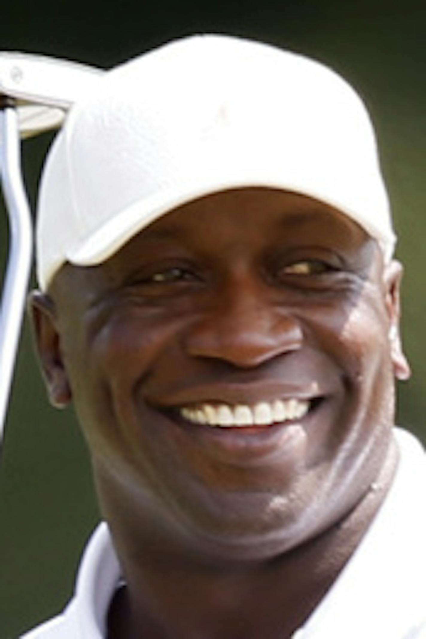 Former Minnesota Vikings John Randle played a round of golf at Hazeltine July 15, 2013 during a charity event to raise funds for St. David's Center for Child & Family Development.. ] JERRY HOLT &#xef; jerry.holt@startribune.com ORG XMIT: MIN1307151721340899