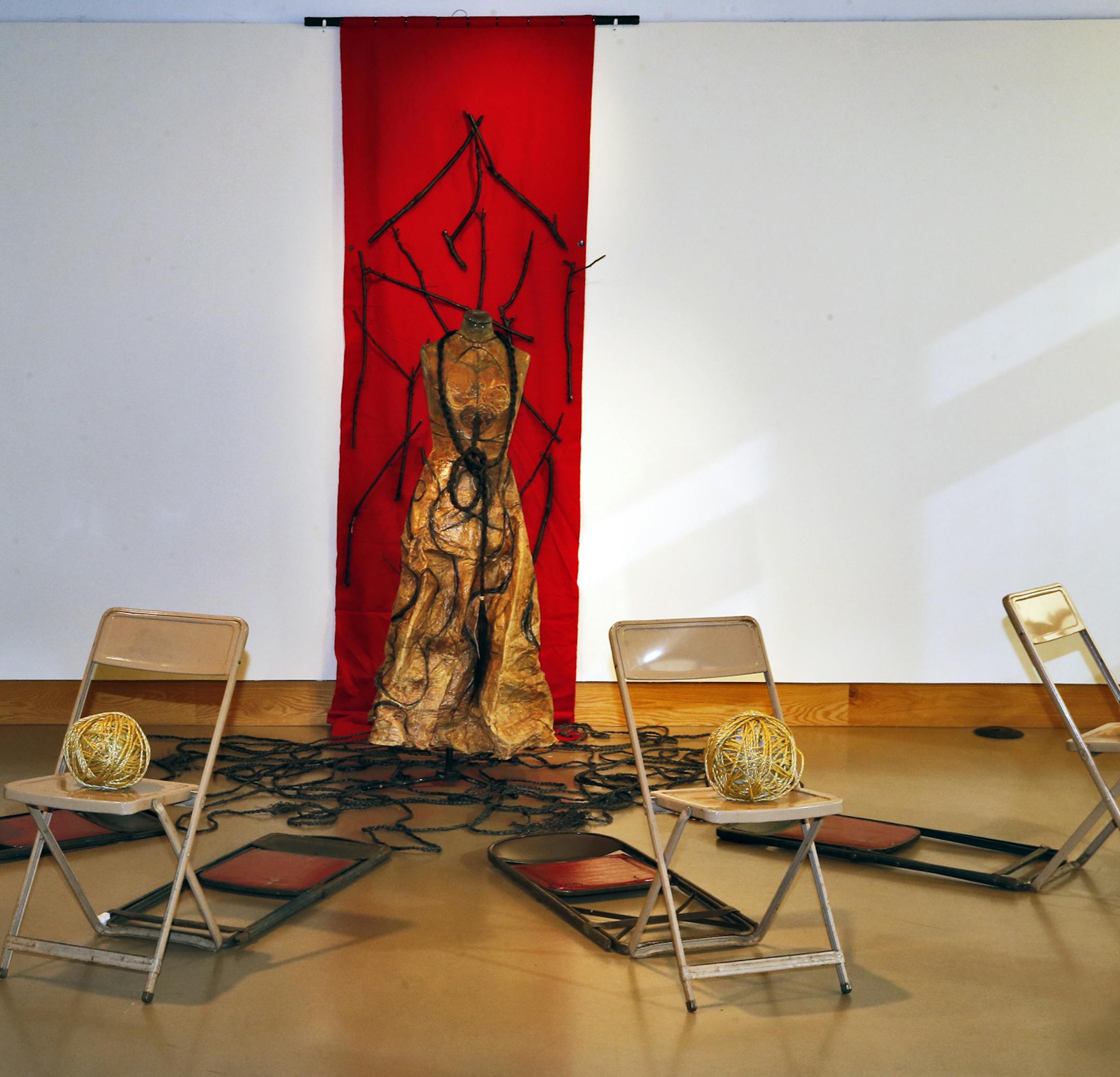 New installations at All My Relations Gallery in Minneapolis. New works by native american artist C. Maxx Stevens. (MARLIN LEVISON/STARTRIBUNE(mlevison@startribune.com)