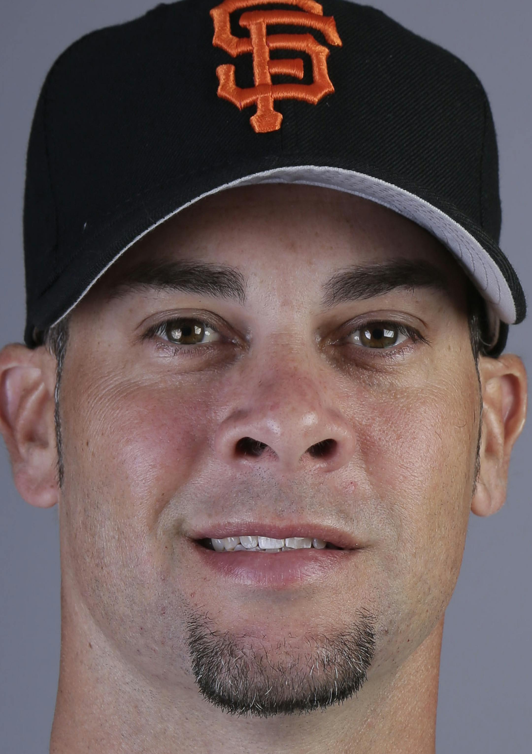 This is a 2014 photo of Ryan Vogelsong of the San Francisco Giants baseball team. This image reflects the Giants active roster as of Sunday, Feb. 23, 2014, when this image was taken. (AP Photo/ Gregory Bull) ORG XMIT: AZGB10
