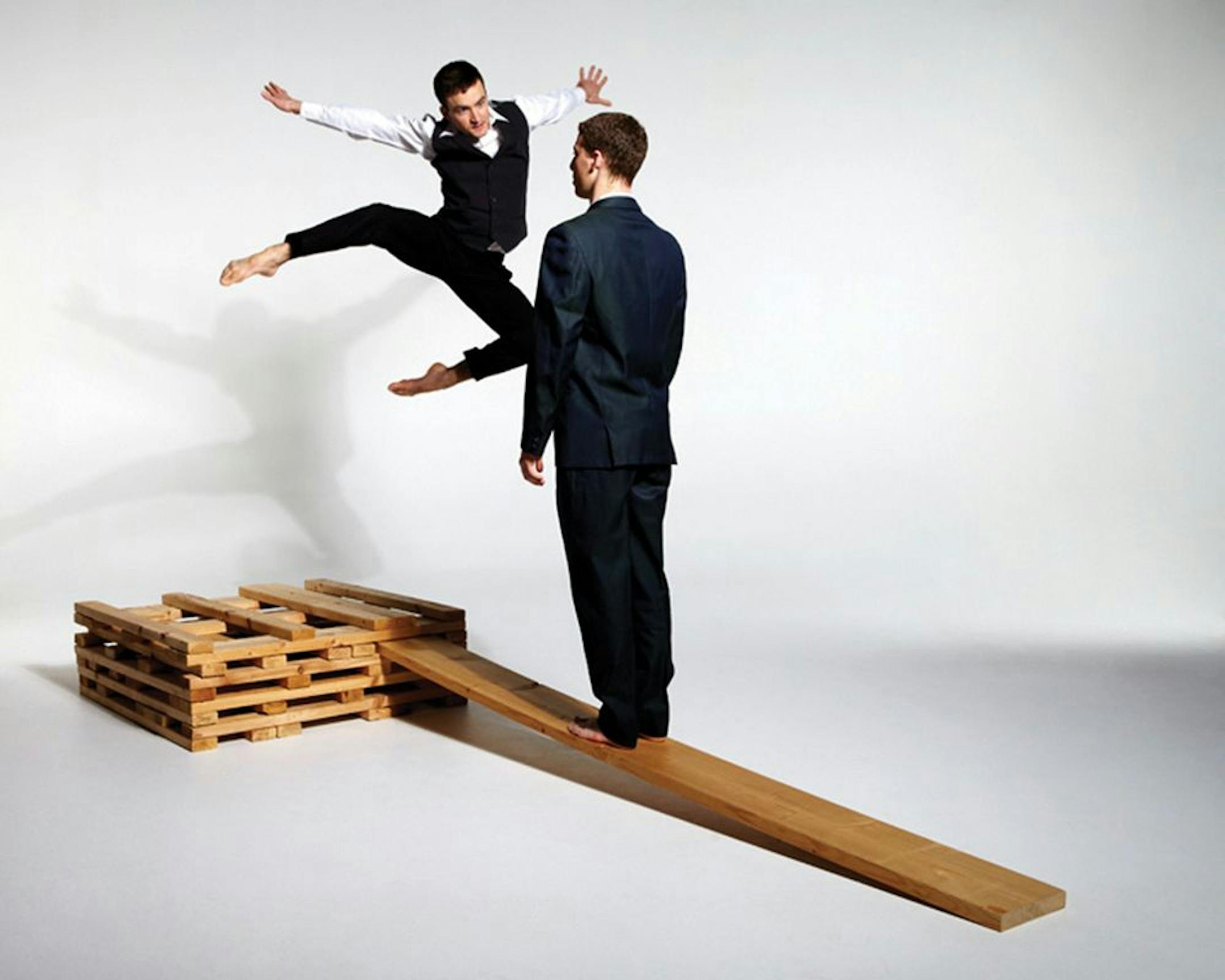 Jacob Melczer and Timmy Wagner in Mathew Janczewski's "Arena Dances."