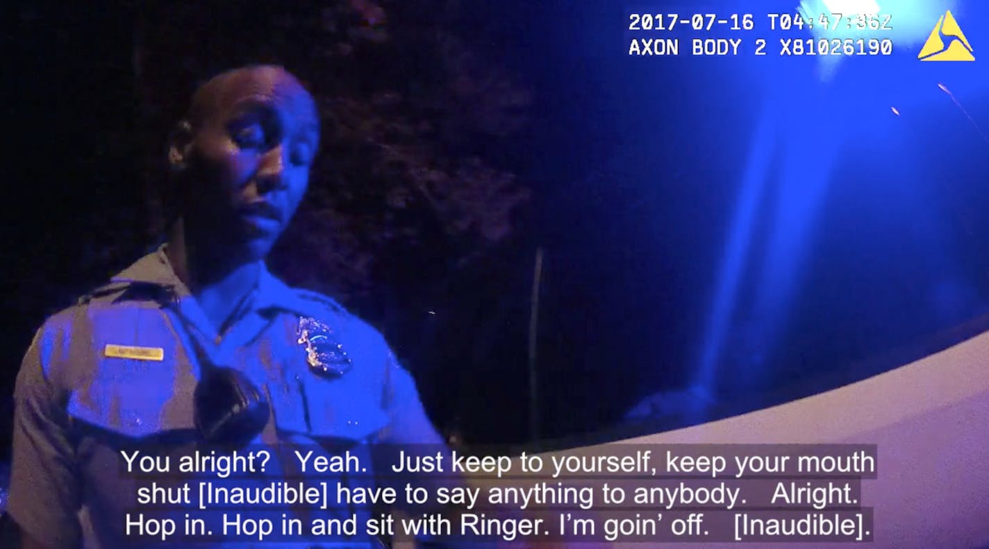 Officer Jesse Lopez's body cam video of Mohamed Noor after the shooting of Justine Ruszczyk Damond in 2017.