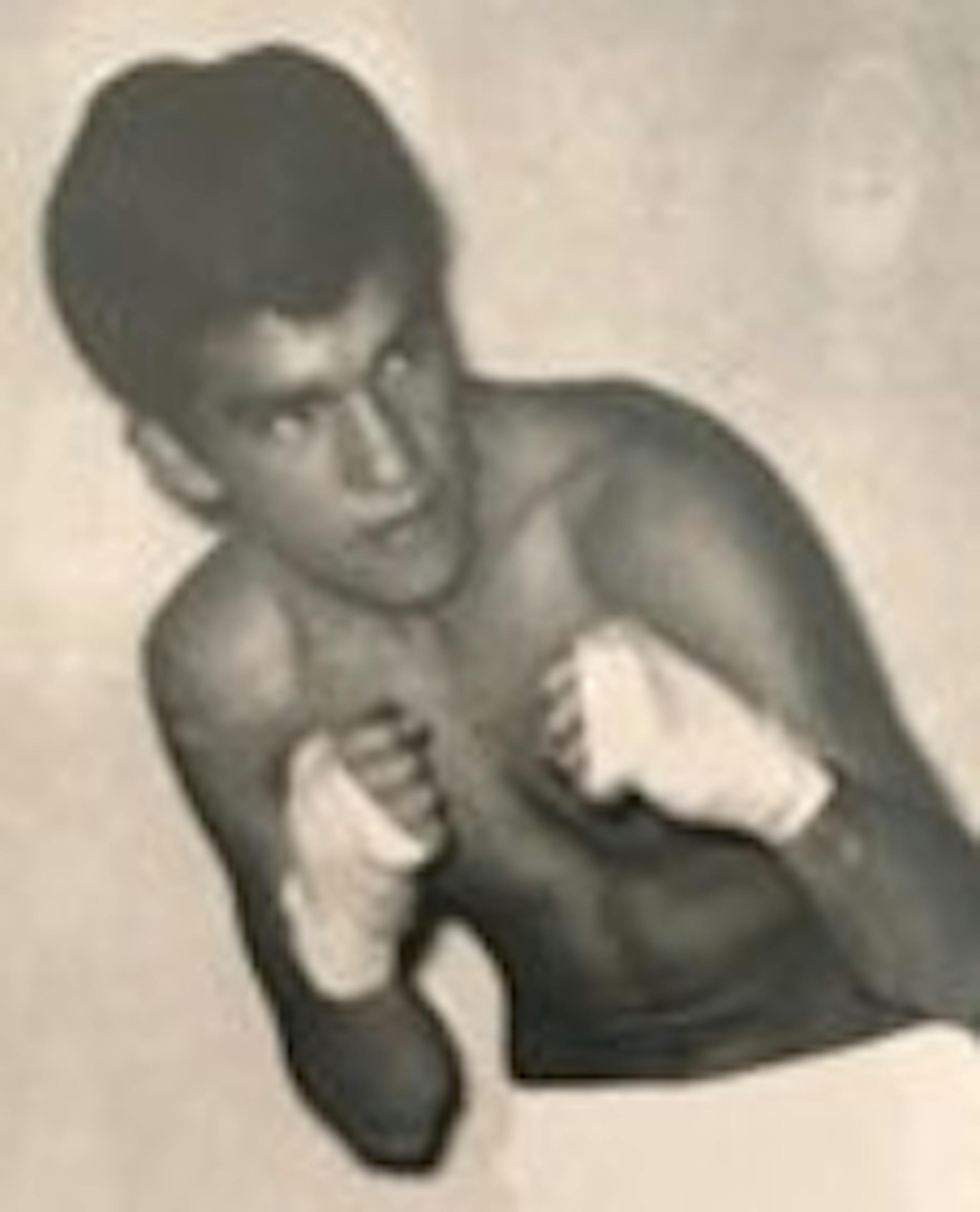 Manuel Melendez Jr. during his 1950s boxing days.