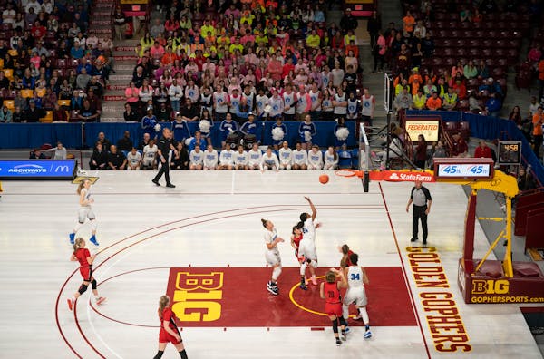 Some of the last live high school action came in March in the Hopkins-Stillwater semifinal game of the girls' basketball state tournament. The followi