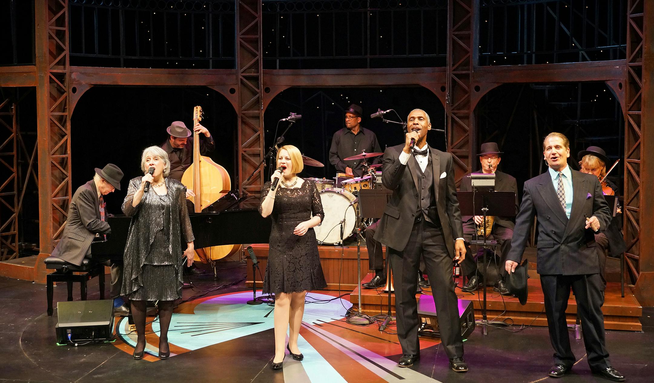 Maggie Burton, Maud Hixson, Geoffrey Jones, Michael Paul Levin in "The Soul of Gershwin" at Park Square Theatre. Photo by Petronella J. Ytsma
