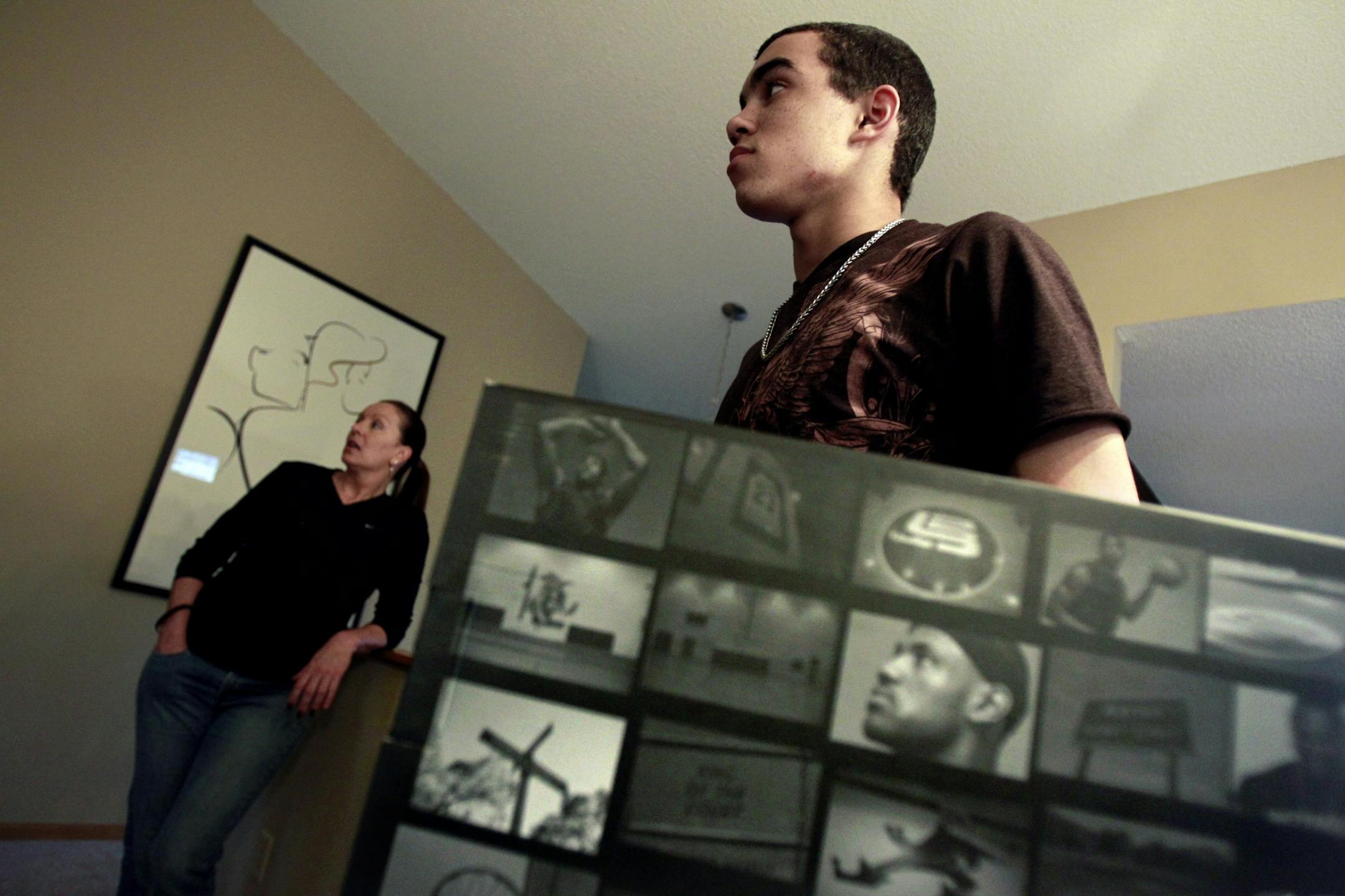 Jerry Holt â€¢ jgholt@startribune.com Apple Valley , MN 05/18/2011--Profile on Tyus Jones, a 15-year-old freshman at Apple Valley High School who already is the most highly recruited basketball player in the state. ---IN THIS PHOTO