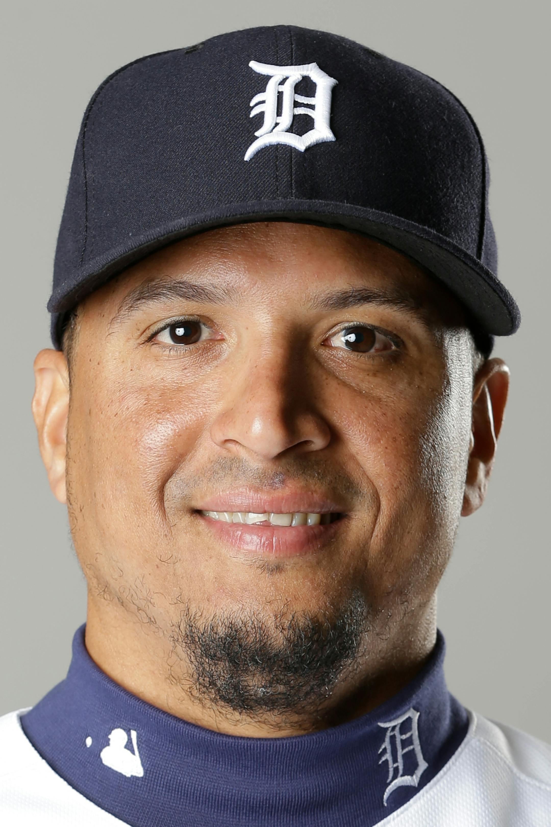 This is a 2016 photo of Victor Martinez of the Detroit Tigers baseball team. This image reflects the 2016 active roster as of Saturday, Feb. 27, 2016, in Lakeland, Fla., when this photo was taken. (AP Photo/John Raoux) ORG XMIT: FLJR1