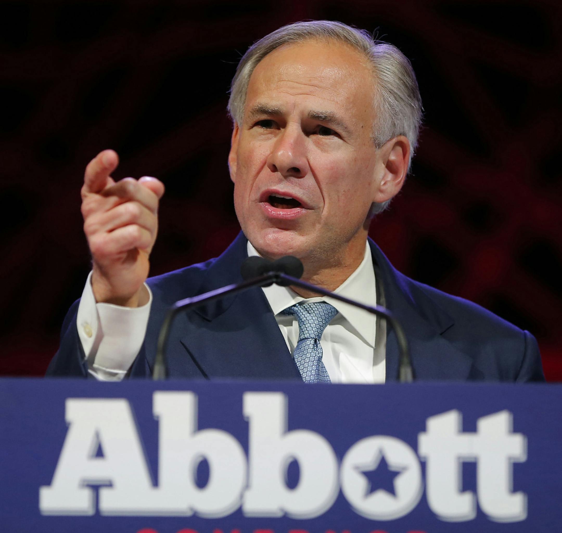Gov. Greg Abbott speaks at the Republican Party of Texas State Convention at the Kay Bailey Hutchison Convention Center in Dallas on May 12, 2016. Abbot signed a law in May that would crack down on sanctuary cities. (Rodger Mallison/Fort Worth Star-Telegram/TNS)