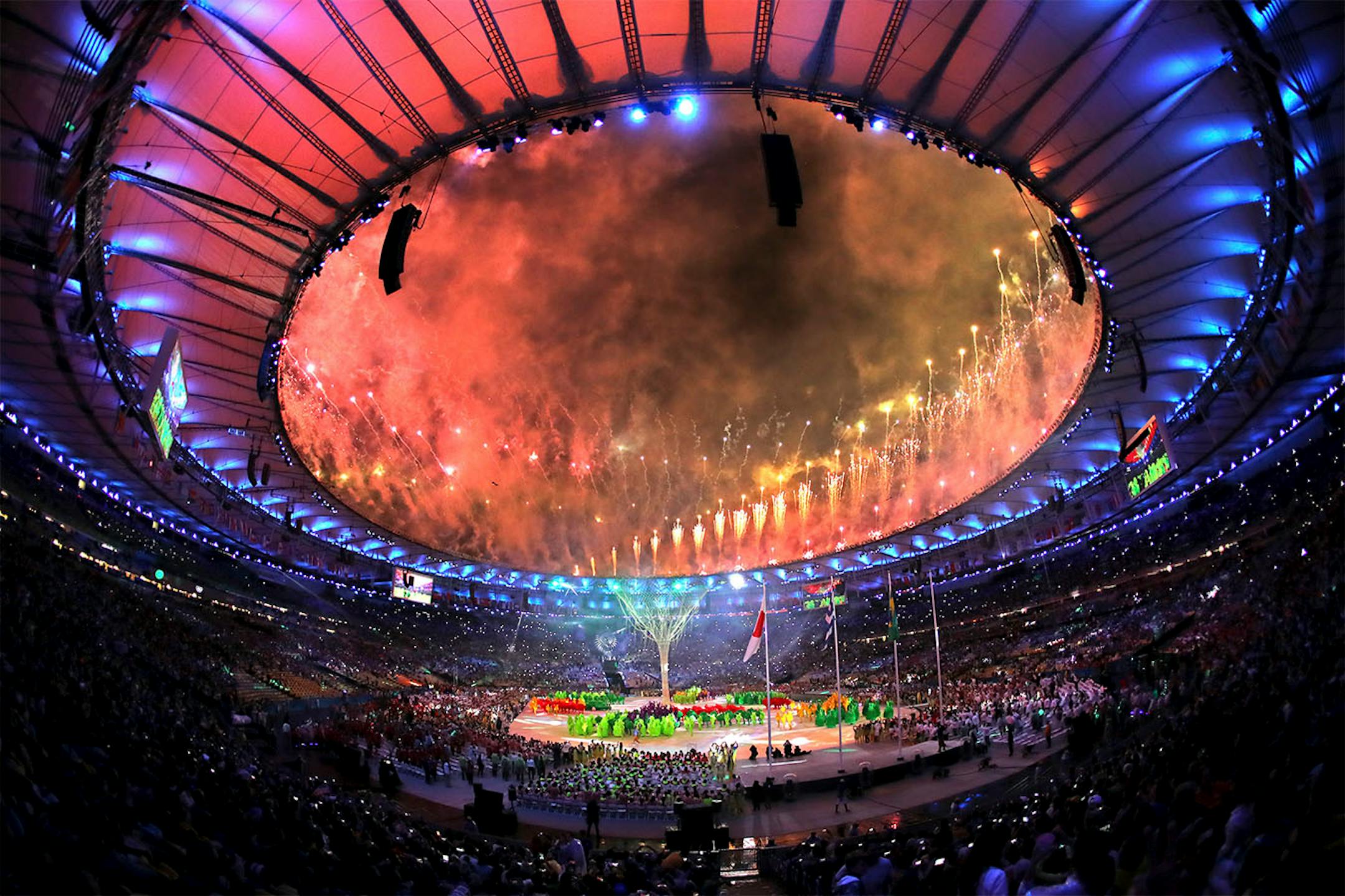 Summer Olympic Games Closing Ceremony - Maracana Stadium, Rio Brazil. Gymnast and four time gold medalist Simone Biles will carry the USA Flag.