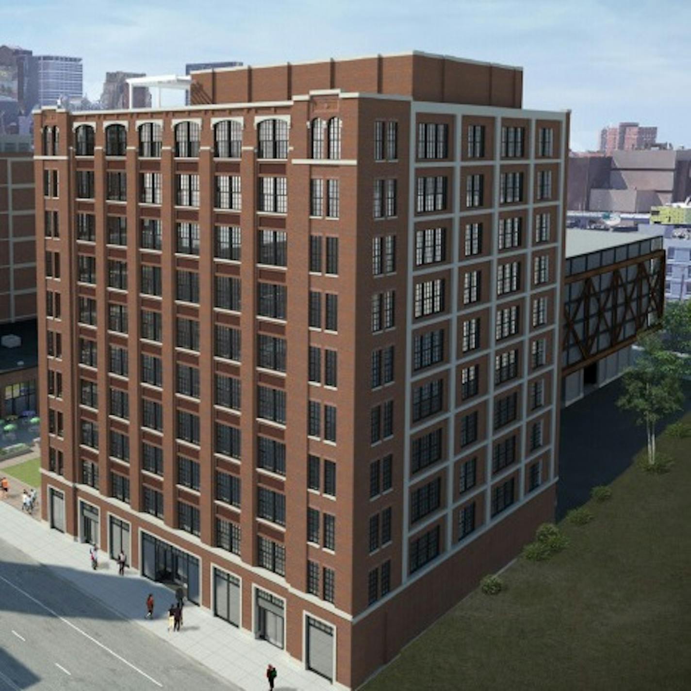 Rendering of the 729 Washington Avenue N. proposal