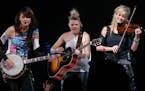 The Dixie Chicks play their third song of the night during their concert at the Xcel Energy Center.