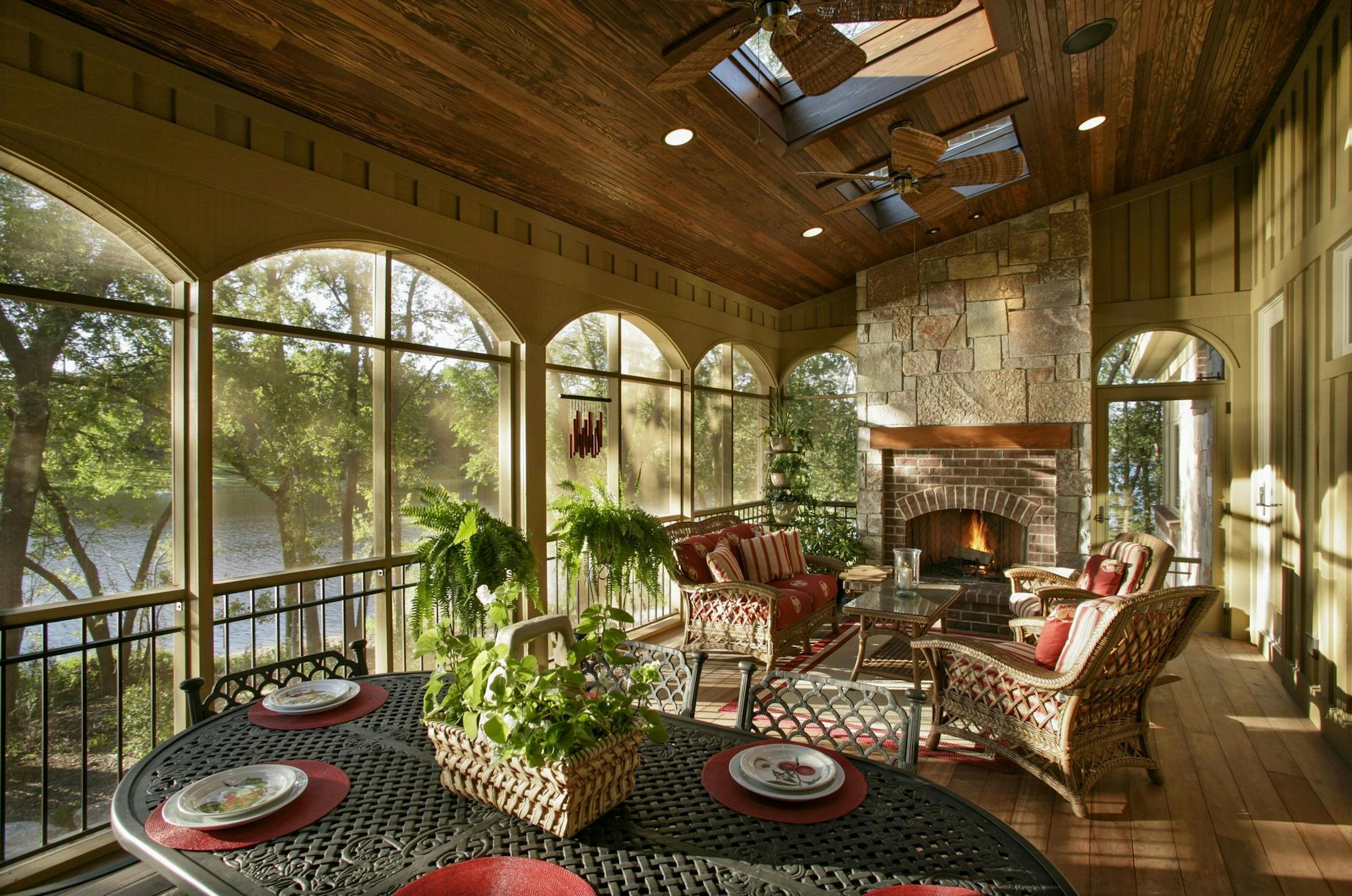 Phillip Mueller Photography Porch, house on Sweeney Lake peninsula