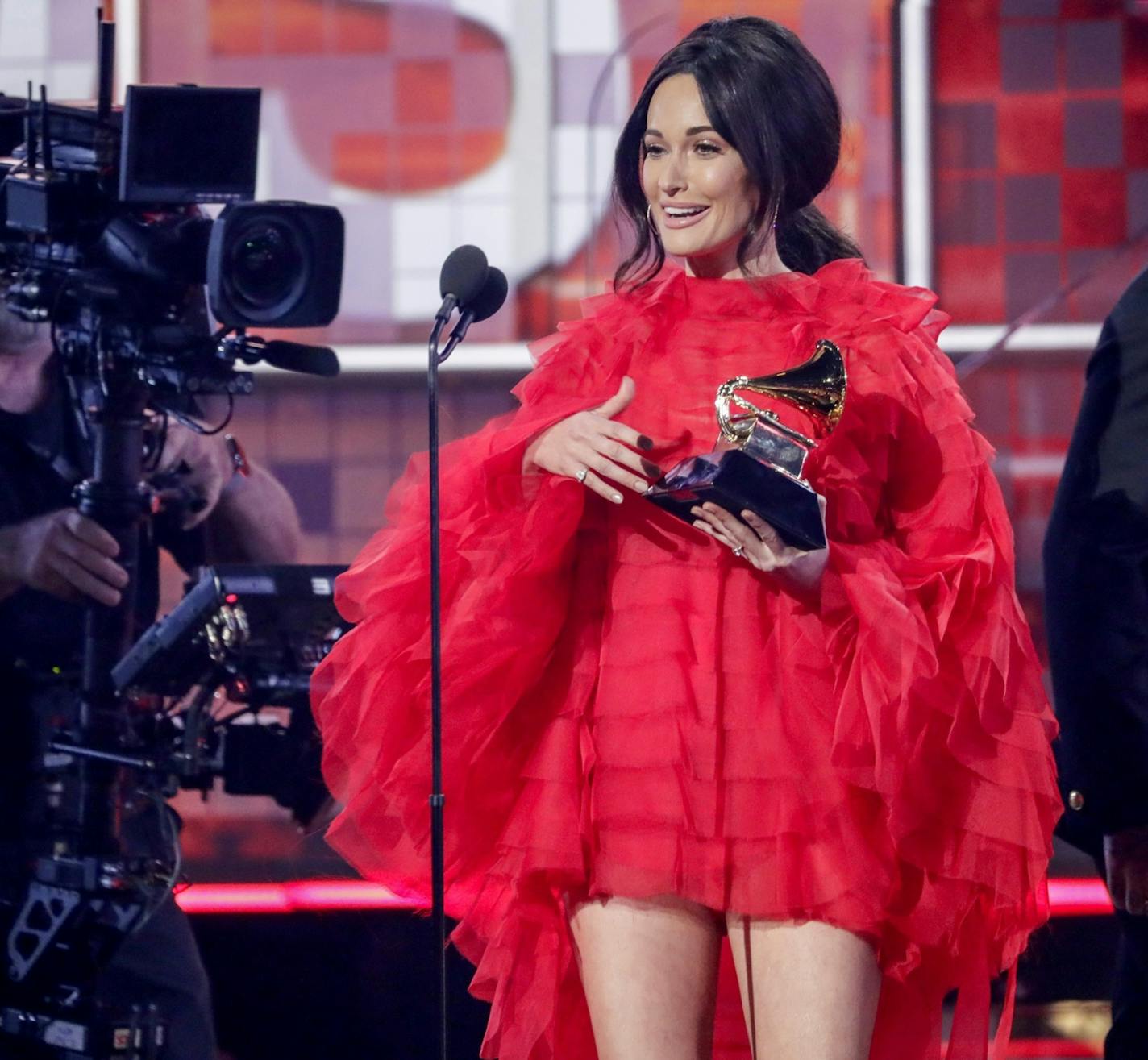 Kacey Musgraves won album of the year for "Golden Hour," along with three other awards, at the 61st Grammys on Sunday in Los Angeles.