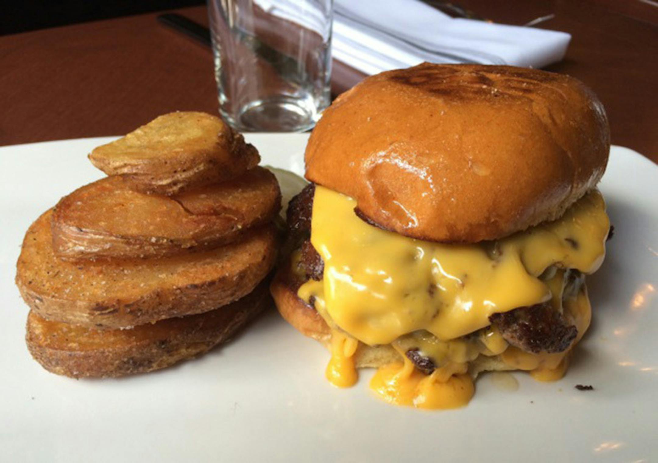 The burger at Il Foro.