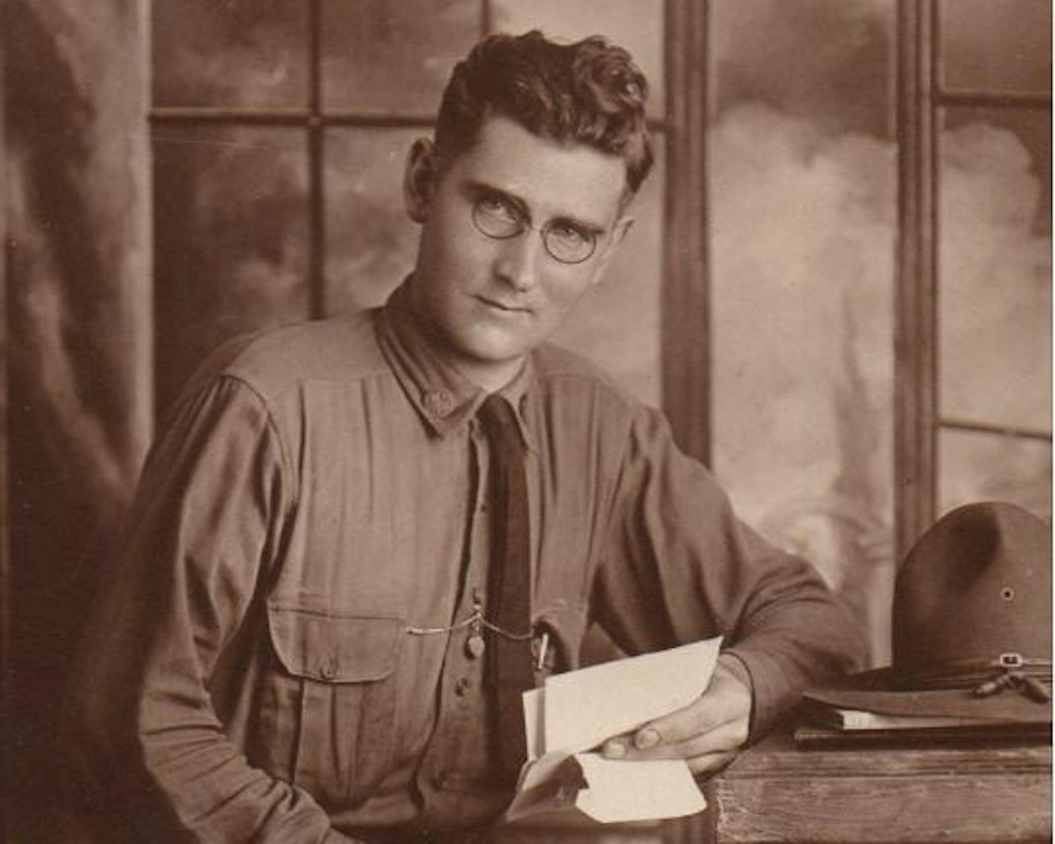Olaf Pearson Lofquist, while in the U.S. Army. At the time Lofquist was with the DNR, the agency did not have uniforms for its game wardens.
