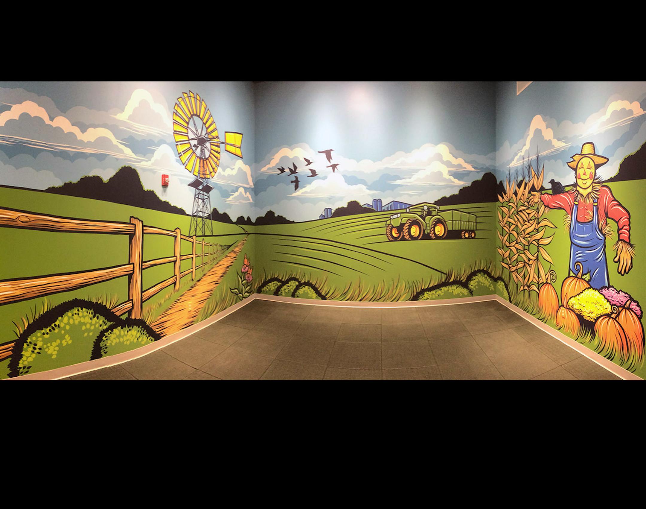 The everywhere artist, Adam Turman, His clean, dynamic murals crawl up the sides of breweries, in elementary schools, the lobby of downtown Minneapolis' hip, new hotel. He boasts T-shirts and pint glasses and posters. He's even created a jigsaw puzzle.