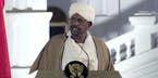 FILE - In this file image taken from video, Sudan's President Omar al-Bashir speaks at the Presidential Palace, Friday, Feb. 22, 2019, in Khartoum, Su