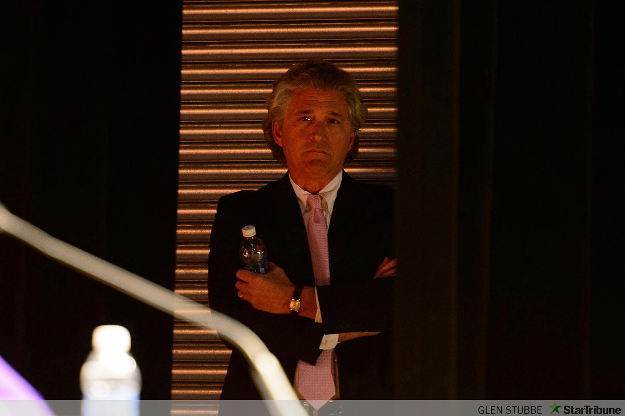 Jeff Johnson campaign manager David Gaither watched the debate from backstage.     Minnesota candidates for Governor Gov. Mark Dayton (DFL), Jeff Johnson (GOP) and Hannah Nicollet (IP) First Minnesota had their first debate Gubernatorial Debate Wednesday, October 1, 2014 at the Mayo Civic Center in Rochester, MN.  	    ]  Wednesday, October 1, 2014  GLEN STUBBE * gstubbe@startribune.com