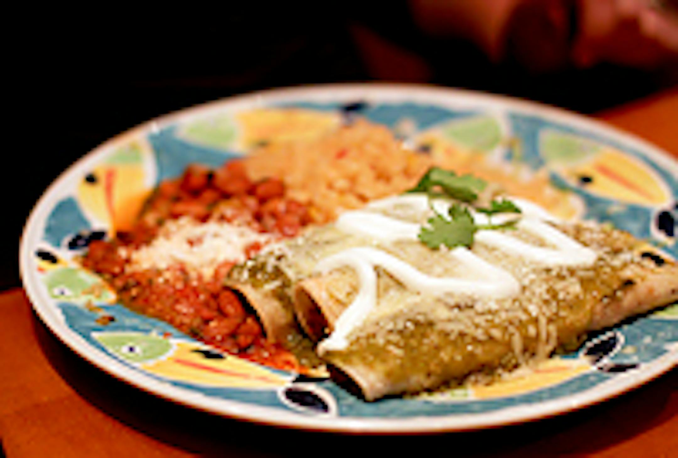 Enchiladas verde