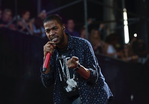 Kid Cudi at Lollapalooza in 2015.