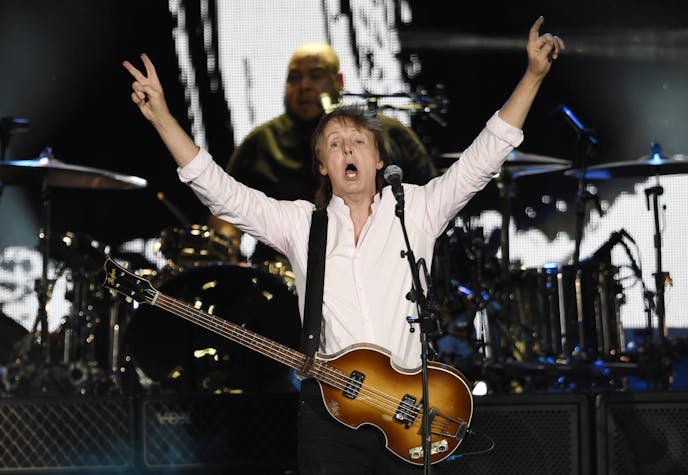 Paul McCartney performs on day 2 of the 2016 Desert Trip music festival at Empire Polo Field on Saturday, Oct. 8, 2016, in Indio, Calif.