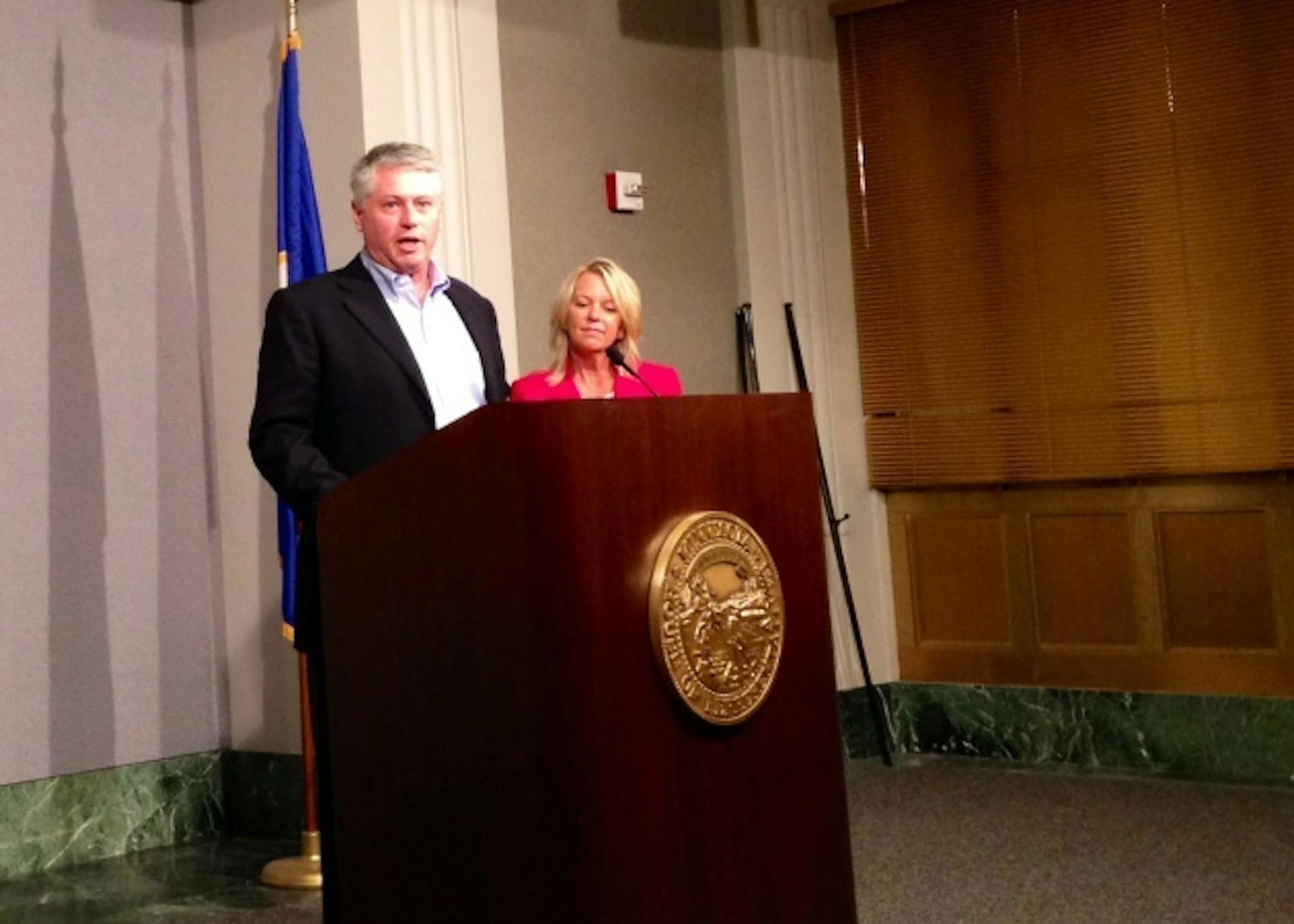 Business executive Scott Honour unveiled his jobs and economic plan at a Monday press conference.