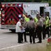 Officials from the State Patrol as well as police from Woodbury, St. Paul and elsewhere swarmed Interstate 94 after a trooper shot a woman fleeing a t