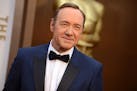 Kevin Spacey arrives at the Oscars on Sunday, March 2, 2014, at the Dolby Theatre in Los Angeles.