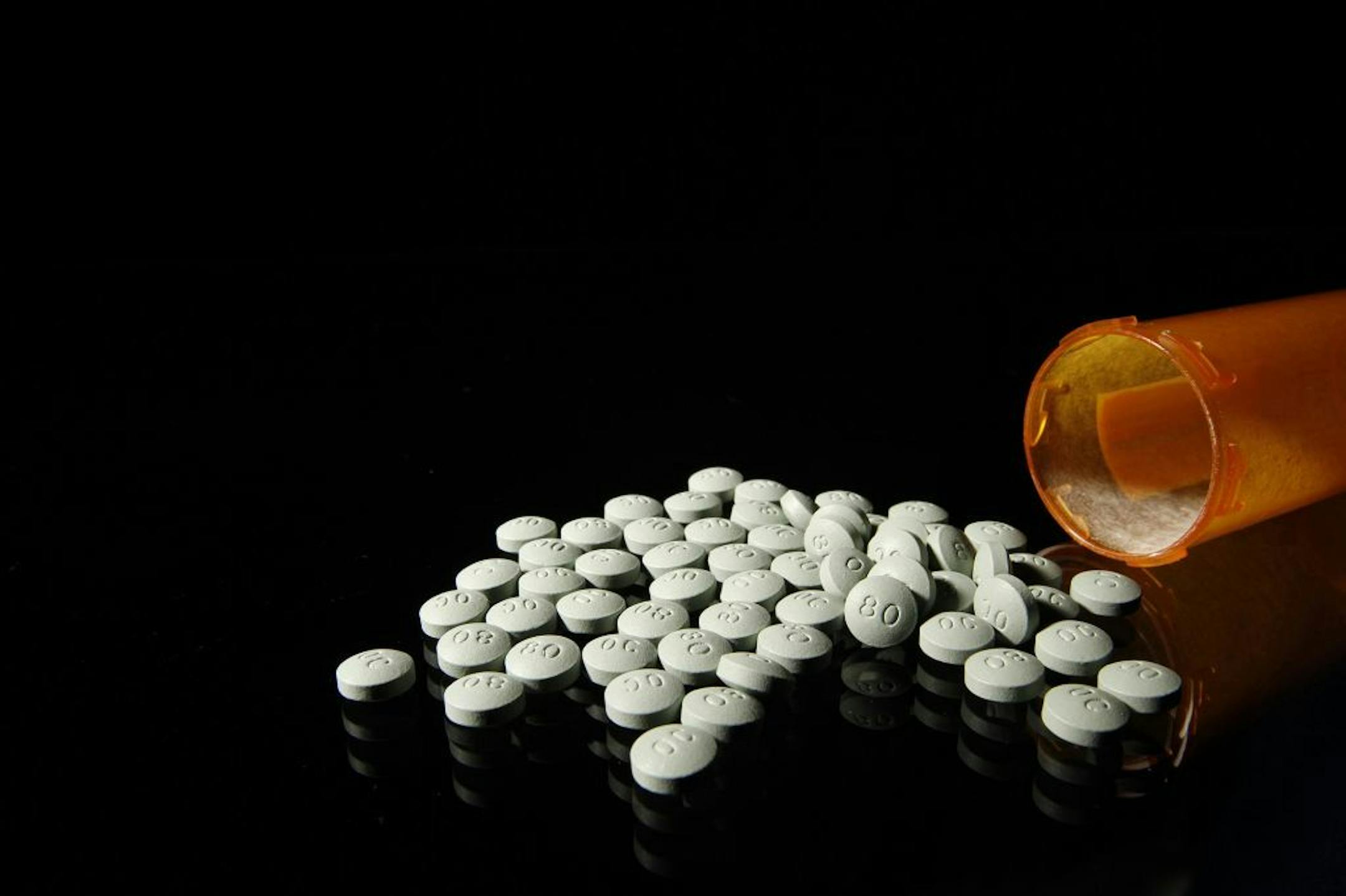 OxyContin 80 mg pills in an August 2013 file image.