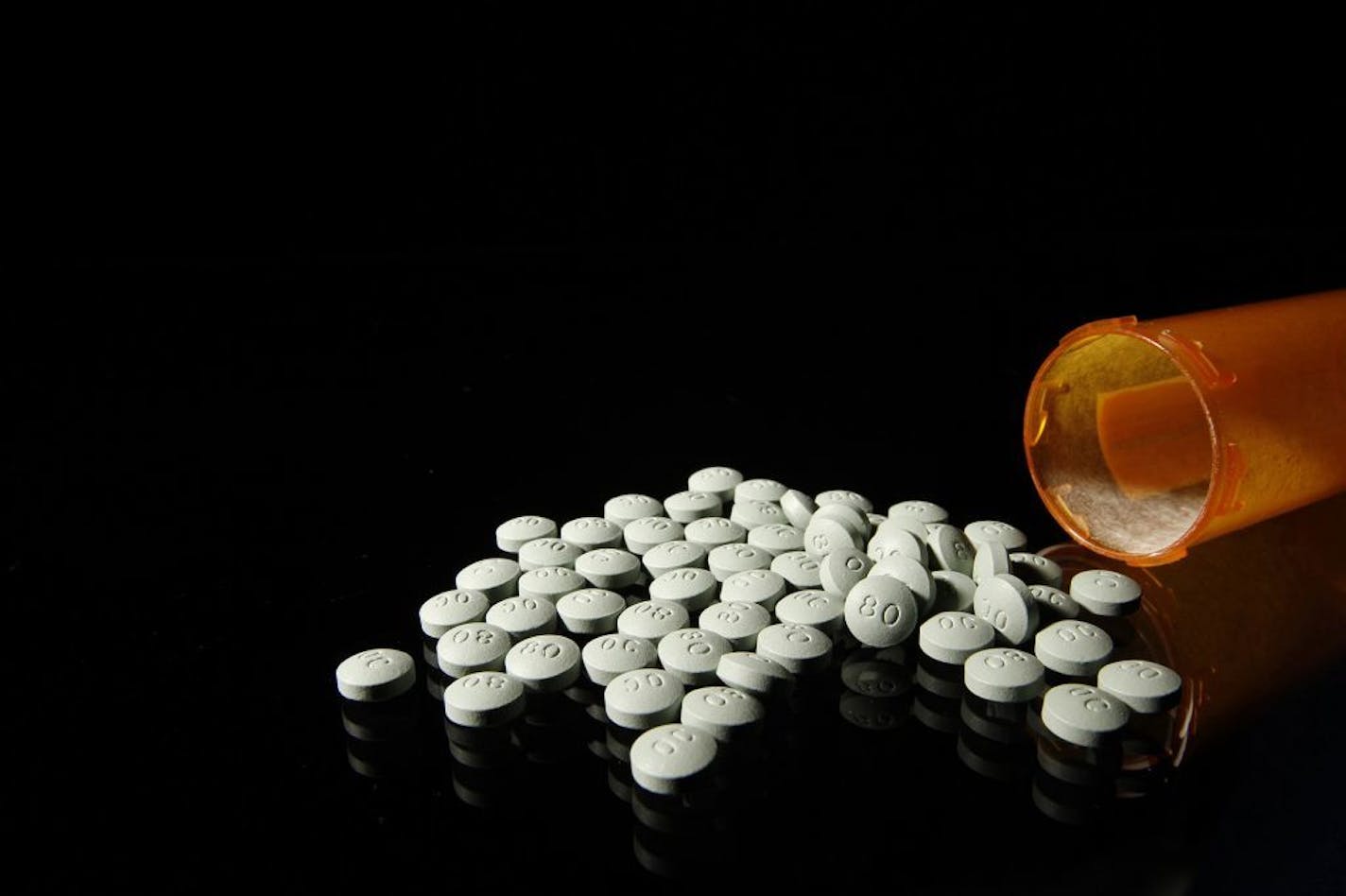 OxyContin 80 mg pills in an August 2013 file image.