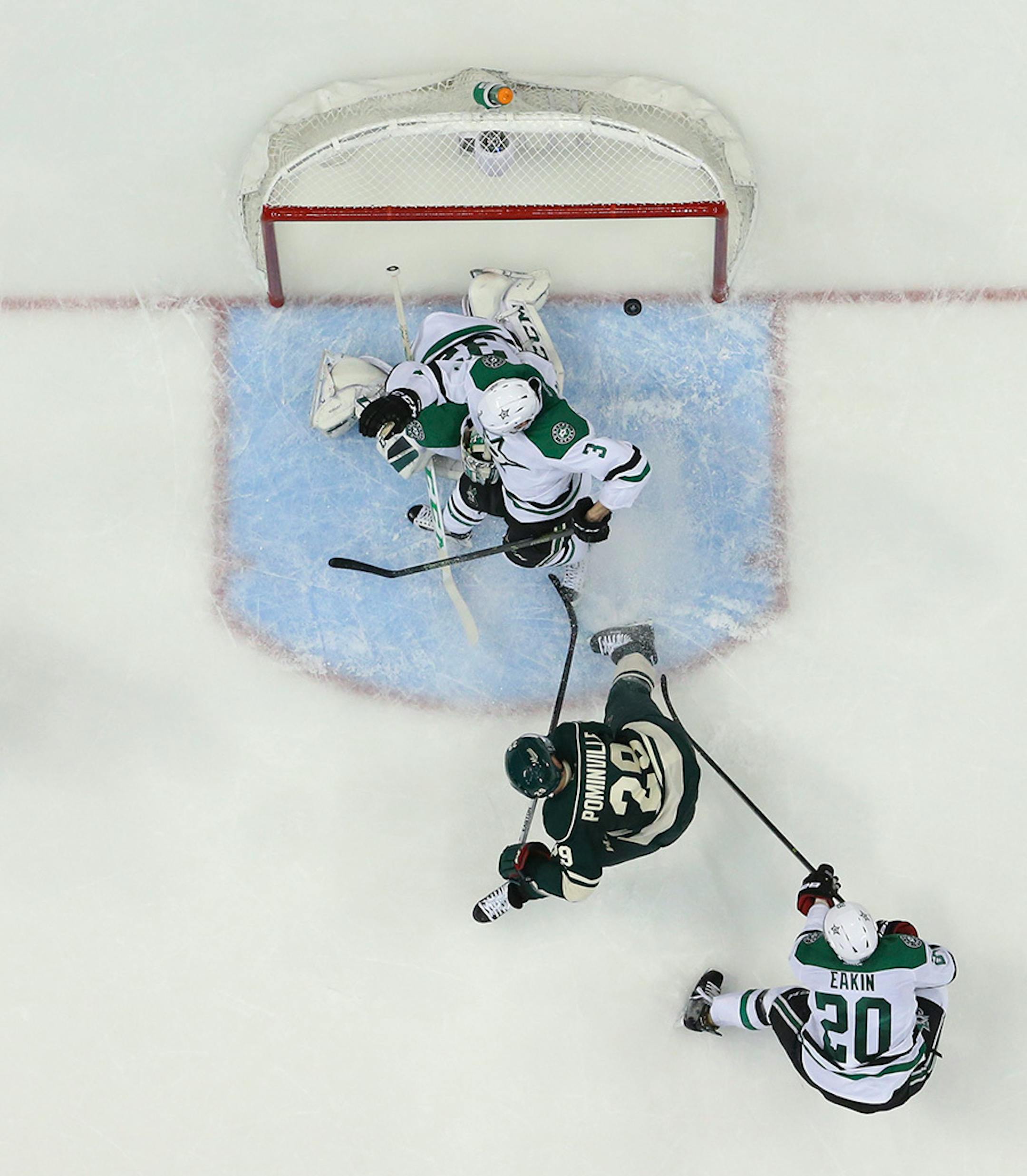 Wild right wing Jason Pominville (29) scored the go ahead goal in the second period Monday night.