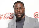 Kevin Hart posed for photos on April 4, 2019, at the Big Screen Achievement Awards at Caesars Palace in Las Vegas. Hart was injured in a car crash in 