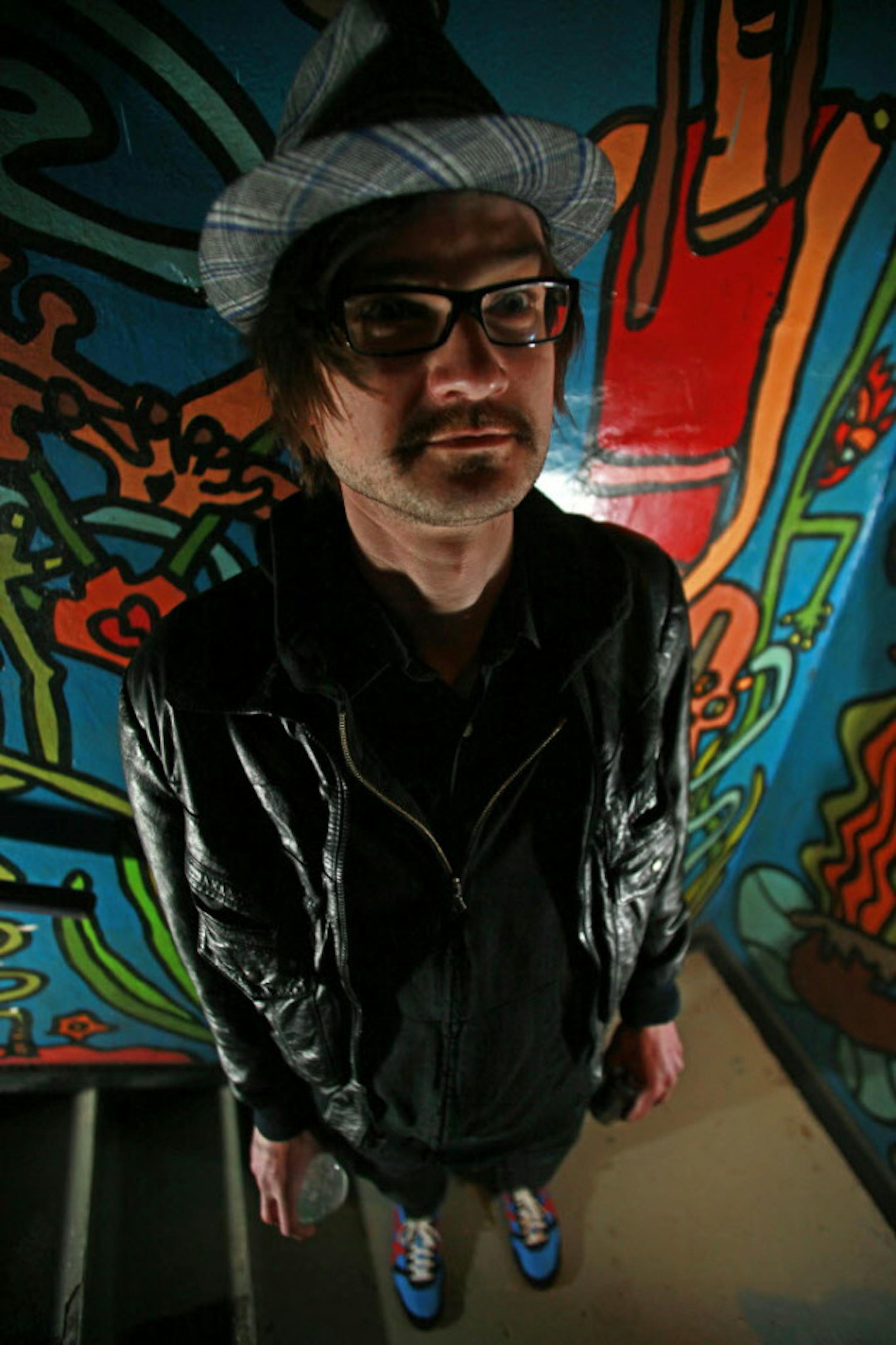 Will the mayor co-opt Dan Wieken's hipster look? Wieken poses at the Turf Club.