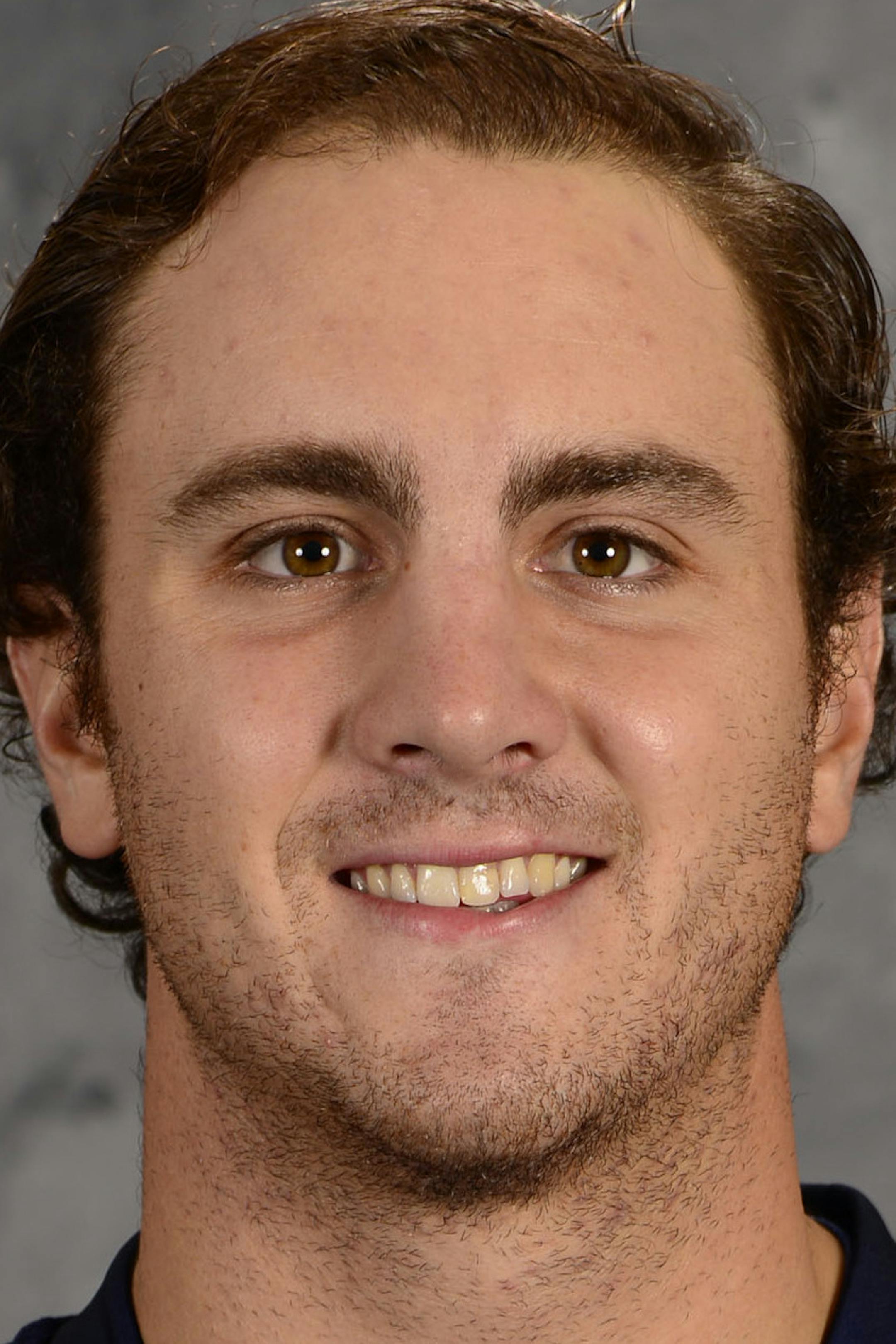 ST. LOUIS, MO - SEPTEMBER 18: Kevin Shattenkirk #22 of the St. Louis Blues poses for his official headshot for the 2014-2015 season on September 18, 2014 in St. Louis, Missouri. (Scott Rovak/NHLI via Getty Images) ORG XMIT: 503032731