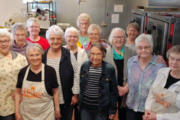 This group of volunteer bakers turns out more than 20,000 cookies a year to raise money for senior meal deliveries in the Eagle Bend, Minn., area.