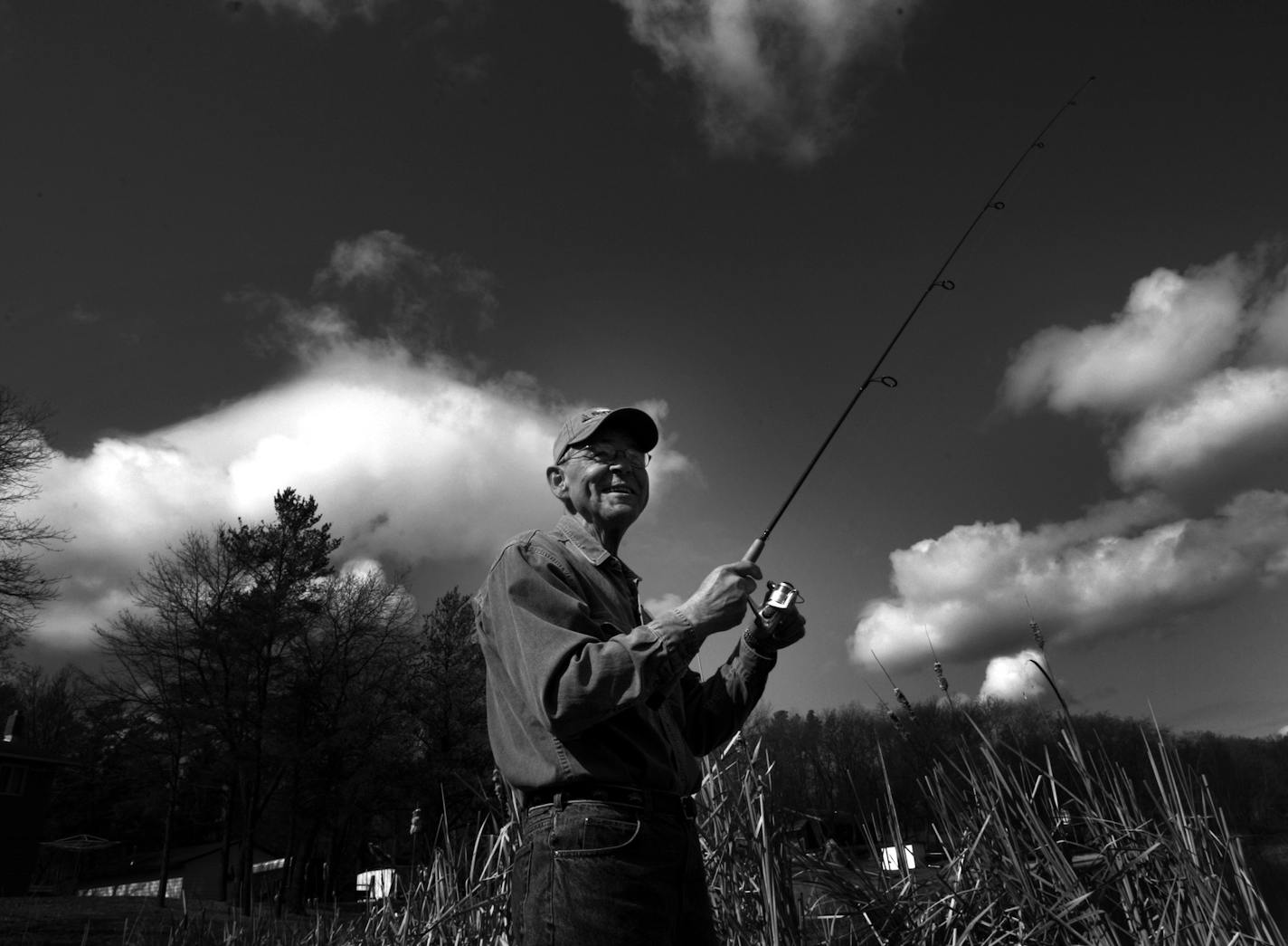 Jerry Holt/Star Tribune 4/12/2004- Portrait of Marv Koep, former owner of Koep's Nisswa Bait and Tackle. (photo goes with outdoor fishing secttion.)