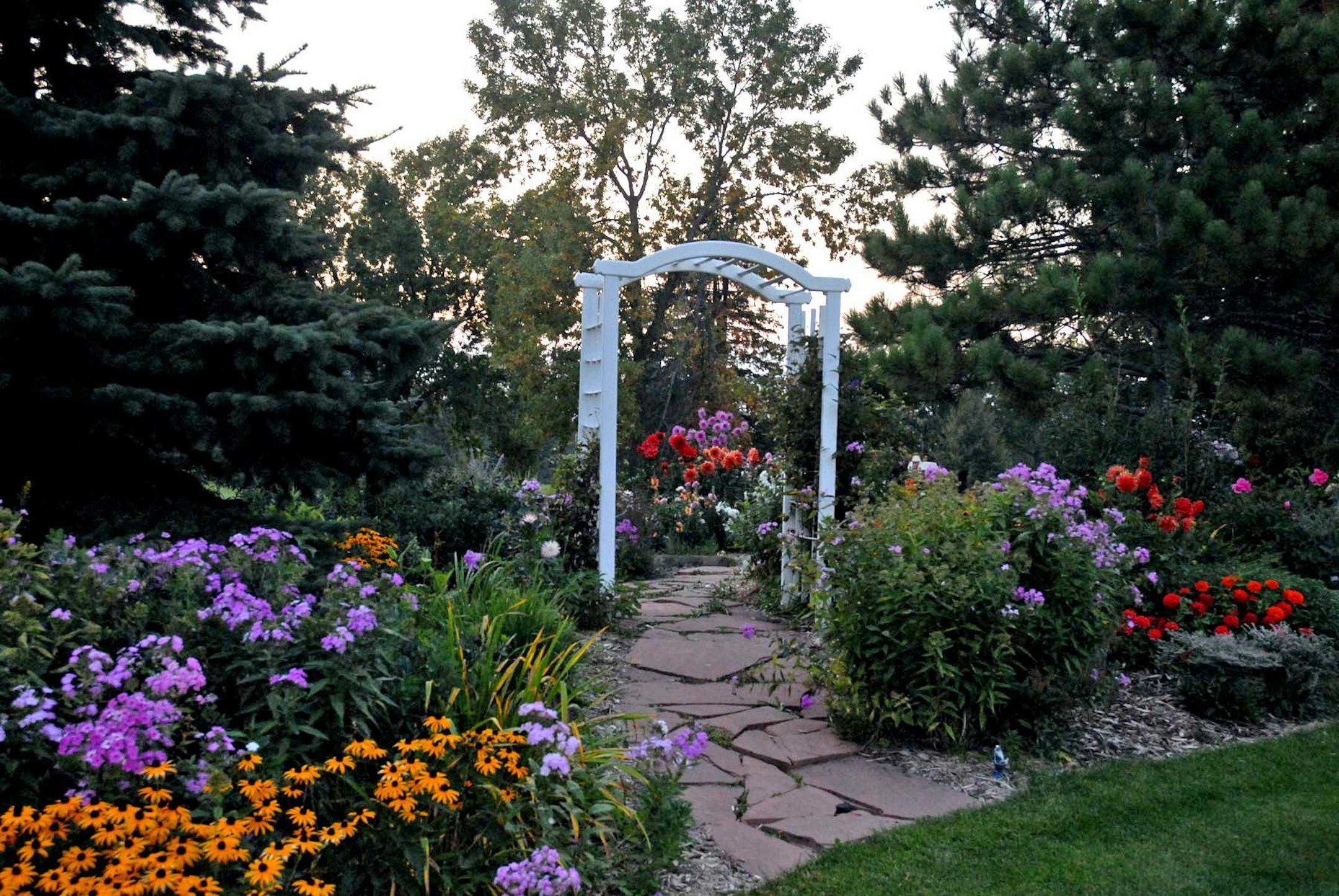 Garden of Mary Ann O'Brien and Duane Miller, in Grant, Minn.