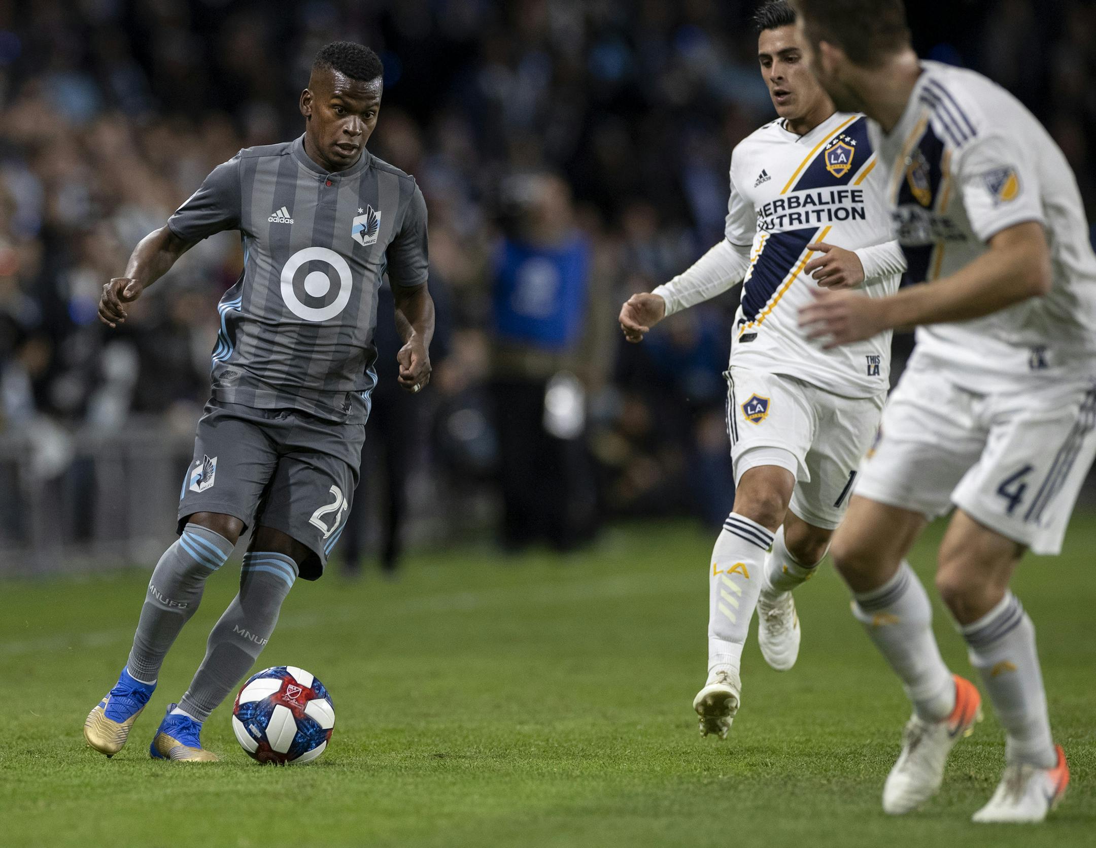Minnesota United designated player Darwin Quintero came on as a second-half substitution in the team's first MLS playoff game Sunday against L.A. Galaxy at Allianz Field.