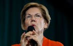 Democratic presidential candidate Sen. Elizabeth Warren, D-Mass., speaks during a town hall meeting at Grinnell College, Monday, Nov. 4, 2019, in Grin