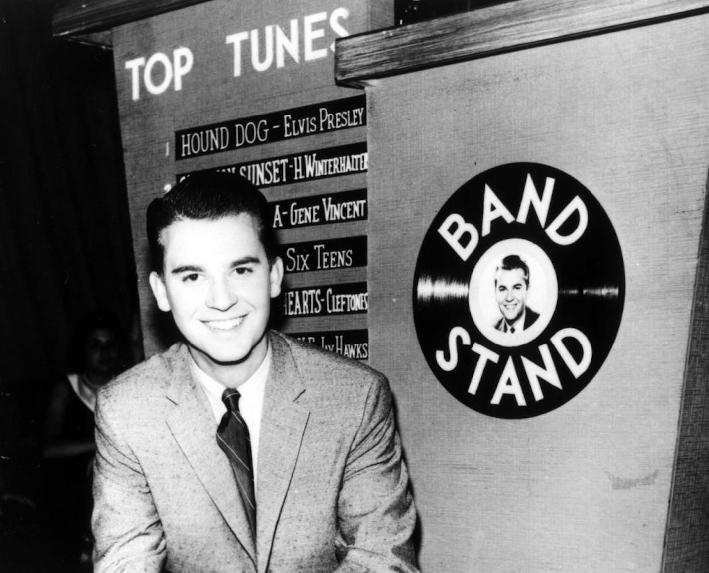 Dick Clark, from the early days of the television show "American Bandstand."