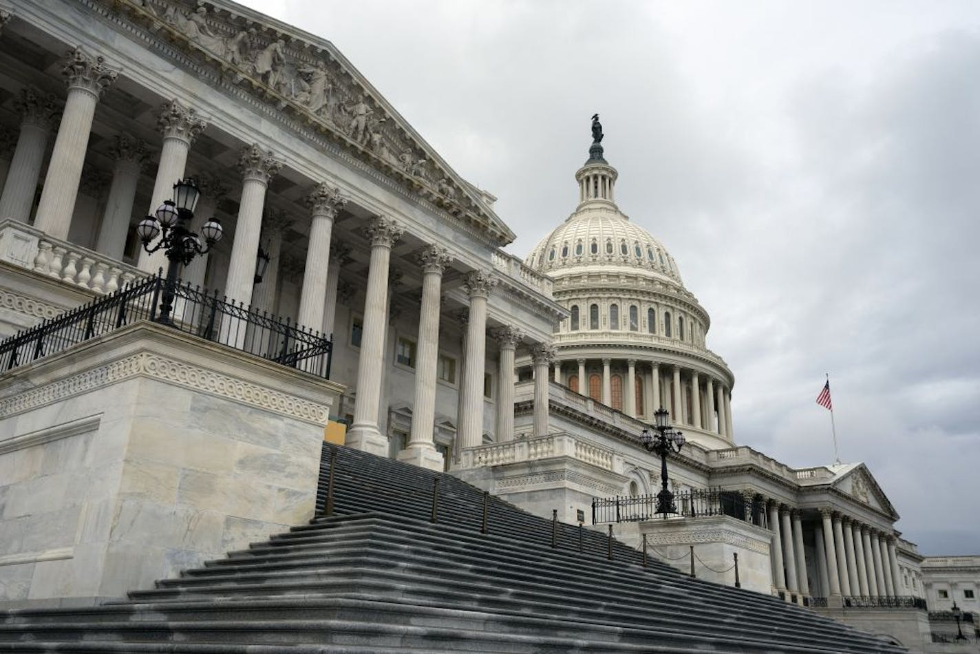 The U.S. Capitol in Washington on Friday. White House officials and Democrats blamed each other for the looming expiration by day's end of a $600 weekly jobless aid payment.