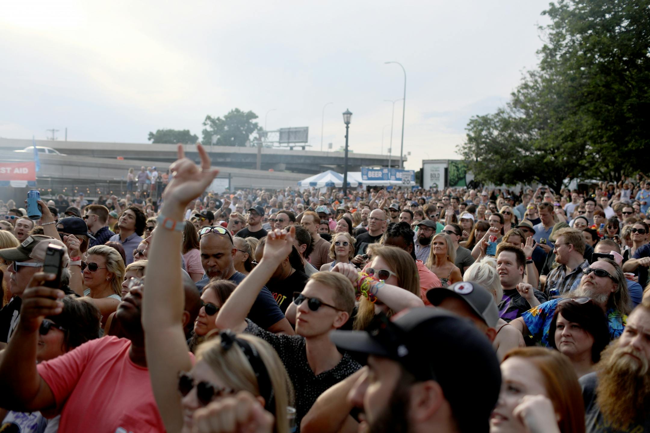 A large crowd was on hand to see The Revolution during the Basilica Block Party at the Basilica of St. Mary Friday, July 6, 2018, in Minneapolis, MN.