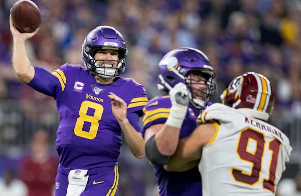 Vikings quarterback Kirk Cousins has been particularly effective against blitzing defenses this season.