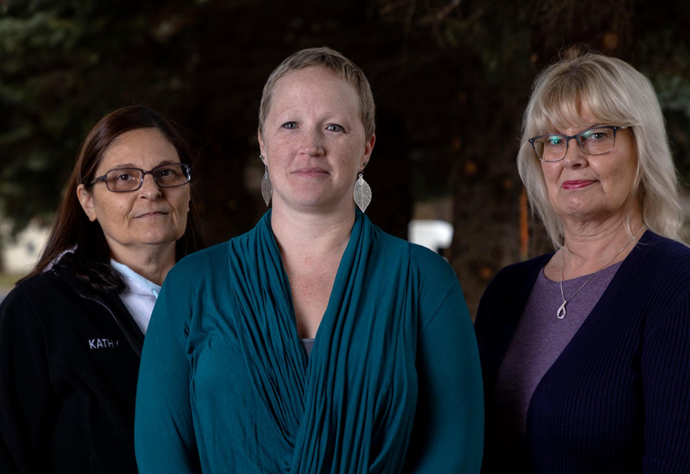 Kathy Hanek, a paramedic, Robyn Hobmeier a RN, and Ellen Tichich a RN were terminated from Northfield's city-owned hospital after refusing to be vaccinated. ] CARLOS GONZALEZ • cgonzalez@startribune.com