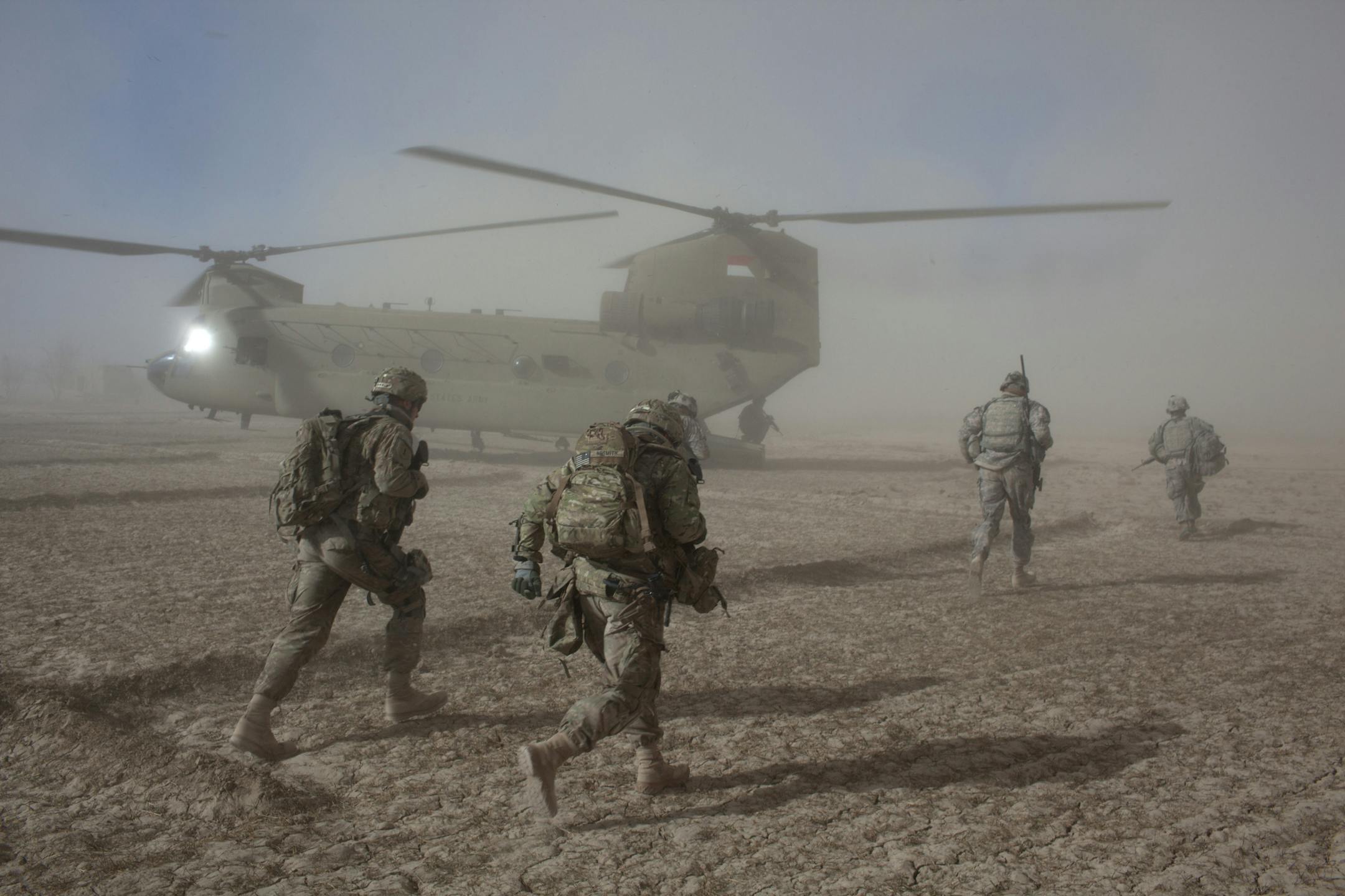 FILE -- American soldiers with the 101st Airborne Division during a morning helicopter raid in the village of Alam Khel, Afghanistan, Jan. 23, 2011. Drawing on estimates from Brown University&#x2019;s Costs of War Project, The New York Times assessed how much the United States spent on the war in Afghanistan and whether that spending achieved its aims. (Tyler Hicks/The New York Times)
