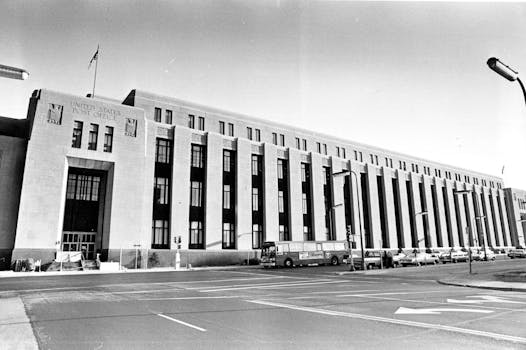 The main Post Office building in Minneapolis.