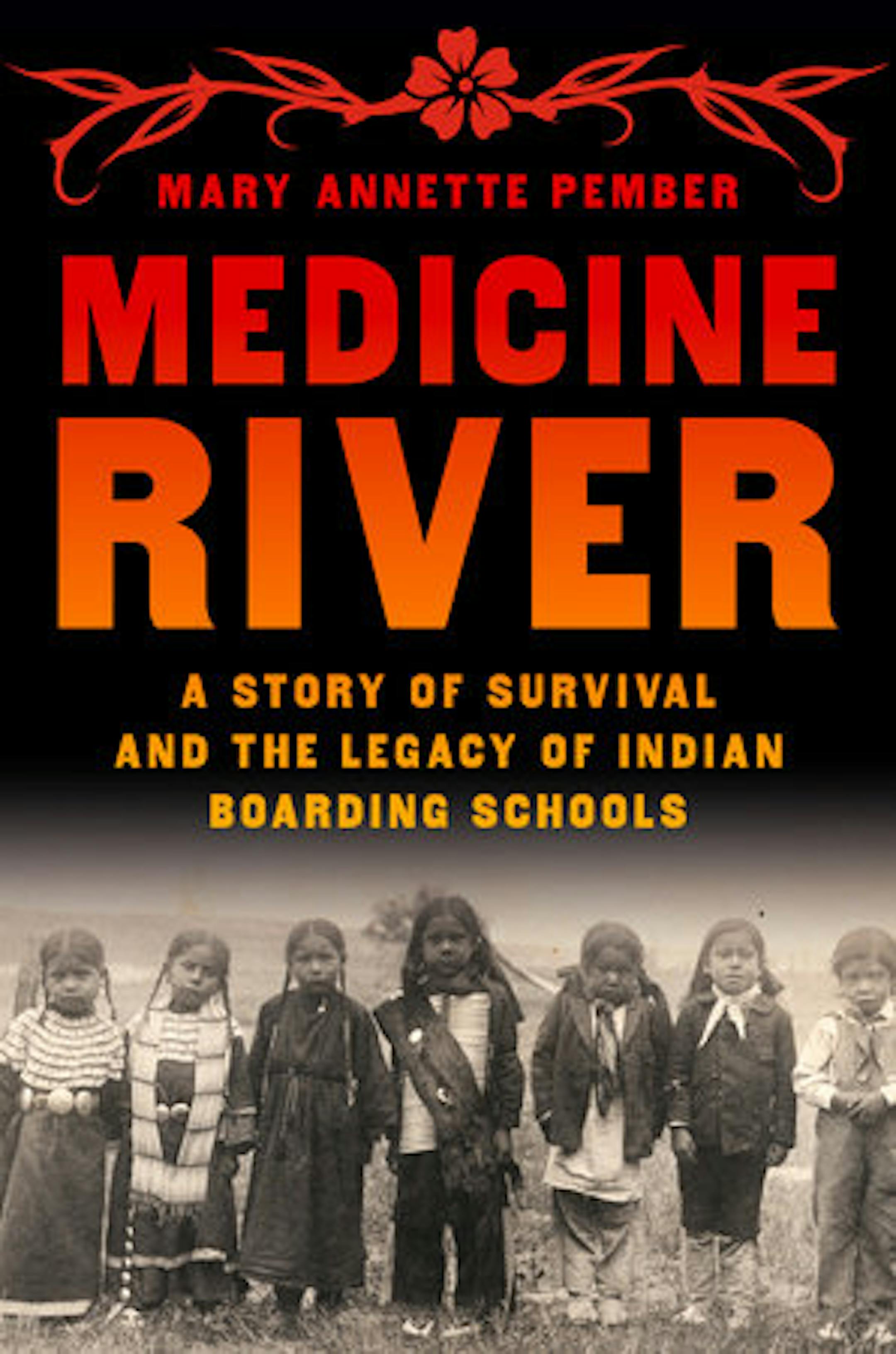 cover of Medicine River features seven Native children