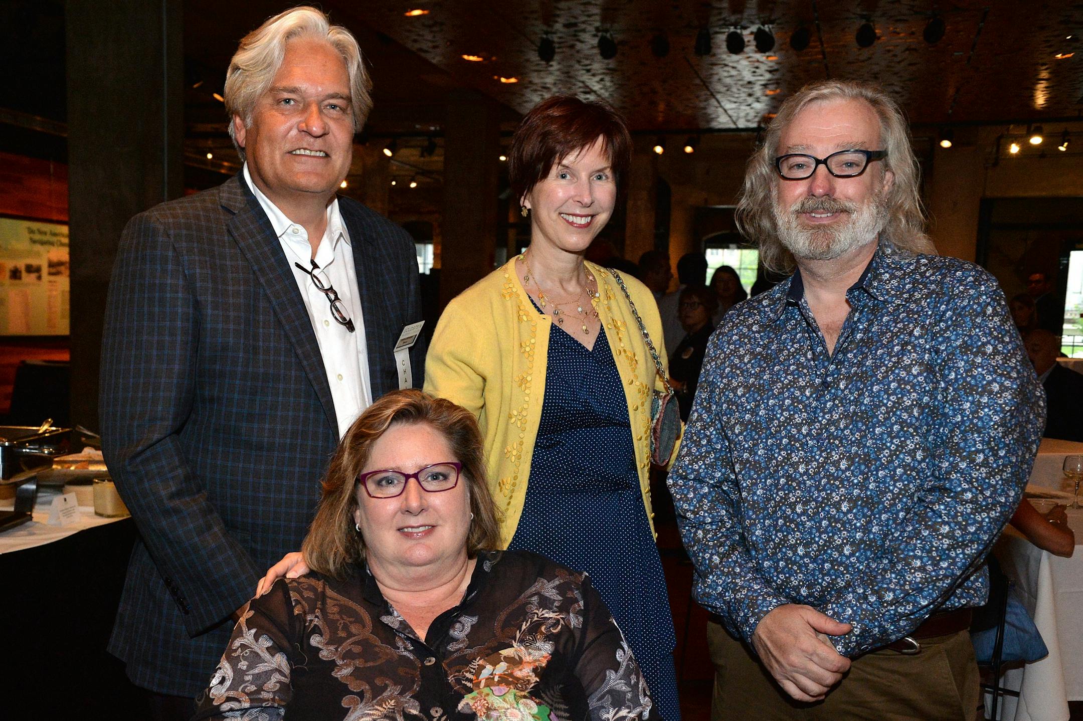 Goldstein board member John Ollman, past board member Betty Urie, past board member Elise Linhan and Jim Urie.