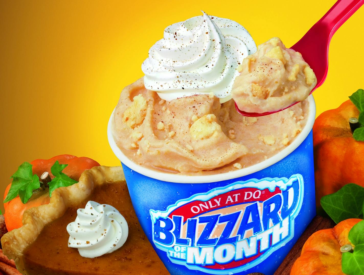 Dairy Queen's pumpkin pie blizzard.